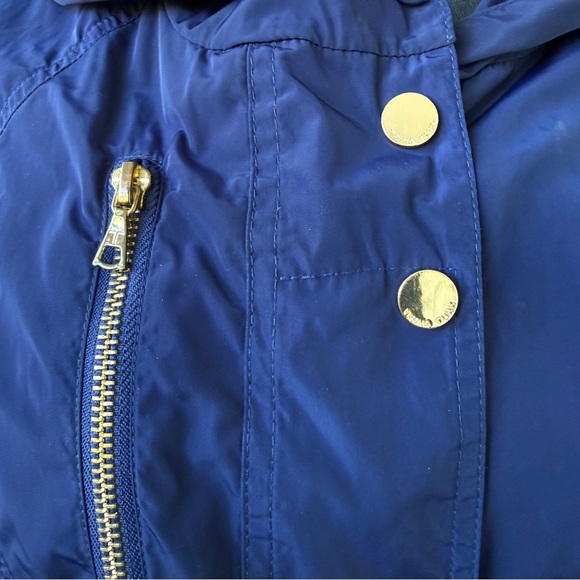 Trina Turk Blue Belted Rain Trench Coat | Size M | Classic & Chic - Picture 6 of 14